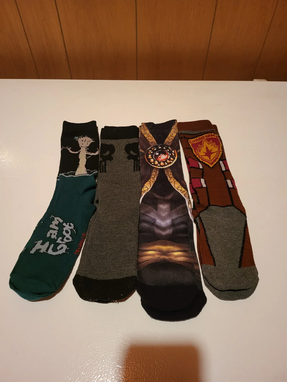 Novelty Men's Crew Socks - Marvel LootCrate- Pack of 4